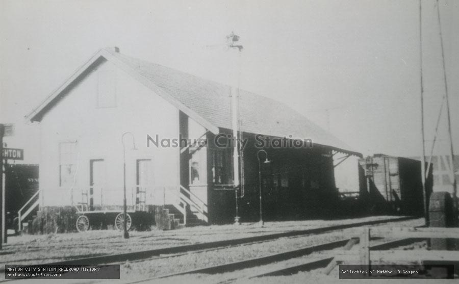 Postcard: Railroad Station, Dighton, Massachusetts